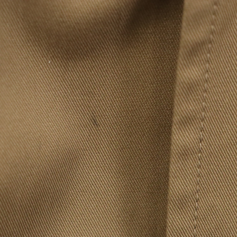 CELINE(セリーヌ) 22AW Stand Collar Technical Cotton Coat 2M967004N スタンドアップカラーマックコート ストーン装飾 ロングジャケット ベージュ