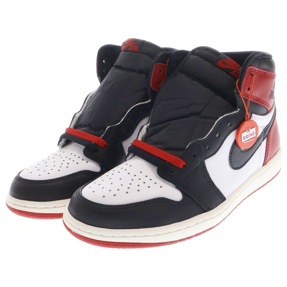 NIKE(ナイキ) Air Jordan 1 エアジョーダン1 レトロ ハイ OG ブラックトゥリイマジンド ハイカットスニーカー US8.5/26.5cm DZ5485-106