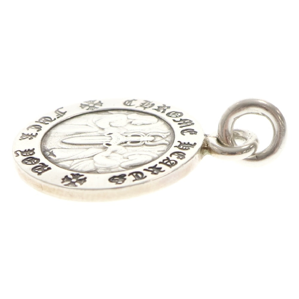 CHROME HEARTS(クロムハーツ) CHRM ANGL MDL エンジェルメダルチャーム V1 シルバーネックレストップ シルバー
