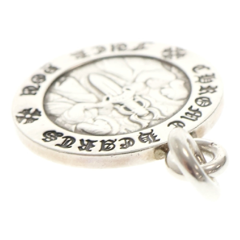 CHROME HEARTS(クロムハーツ) CHRM ANGL MDL エンジェルメダルチャーム V1 シルバーネックレストップ シルバー