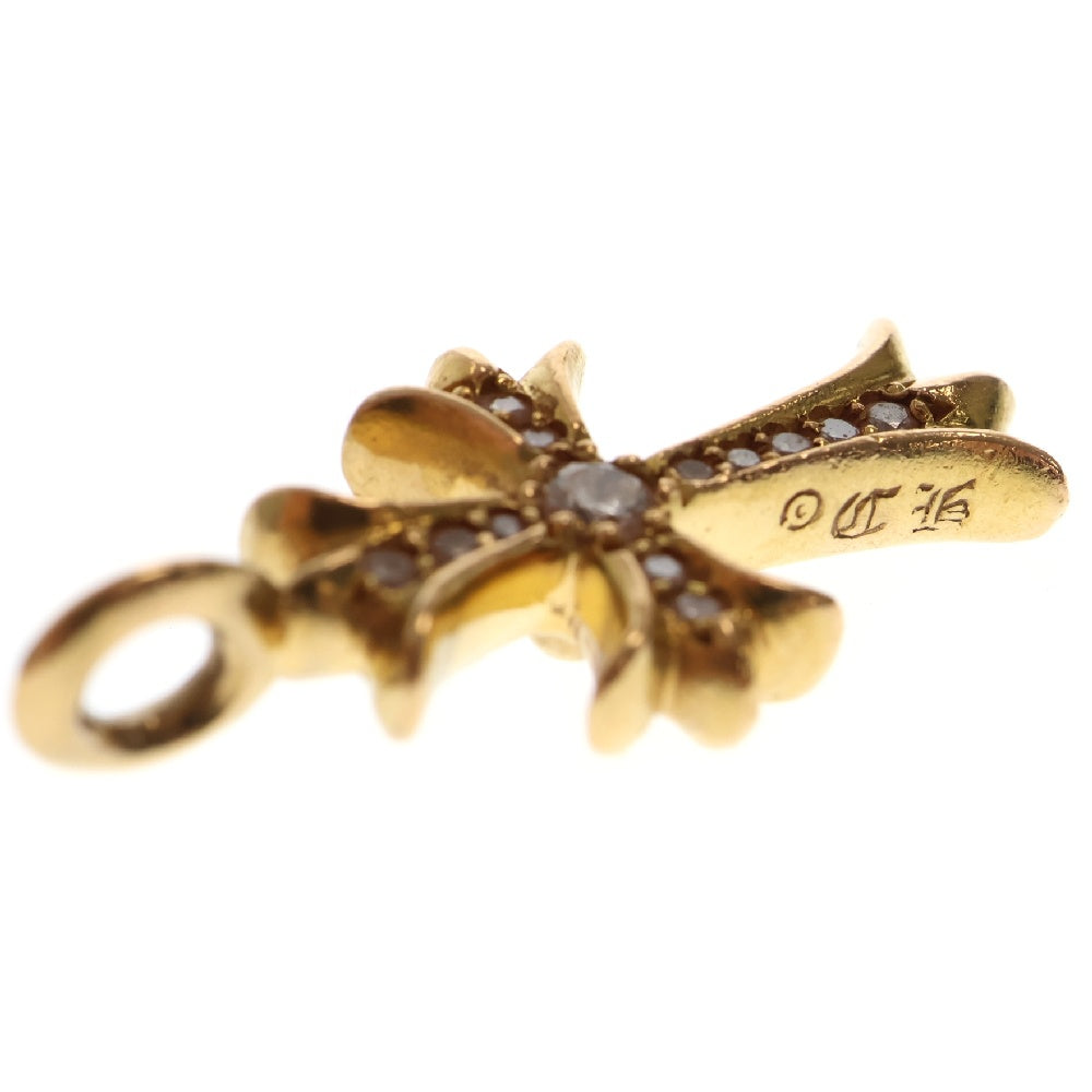 CHROME HEARTS(クロムハーツ) 22K TNY CRSF P/DMND タイニーファットクロス PAVEダイヤ パヴェダイヤ ネックレストップ ゴールド