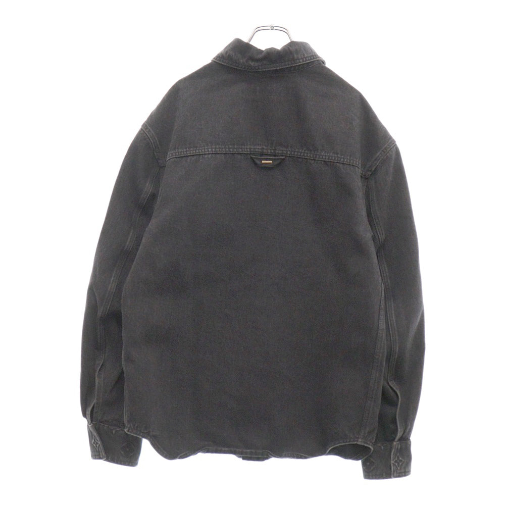 LOUIS VUITTON(ルイヴィトン) 24SS Monogram Emboss Oversized Denim Jacket RM241Q CHX HQS42W モノグラムエンボス オーバーサイズ デニムシャツジャケット ブラック