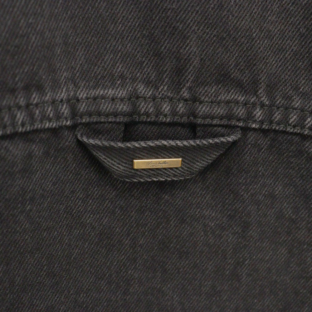 LOUIS VUITTON(ルイヴィトン) 24SS Monogram Emboss Oversized Denim Jacket RM241Q CHX HQS42W モノグラムエンボス オーバーサイズ デニムシャツジャケット ブラック