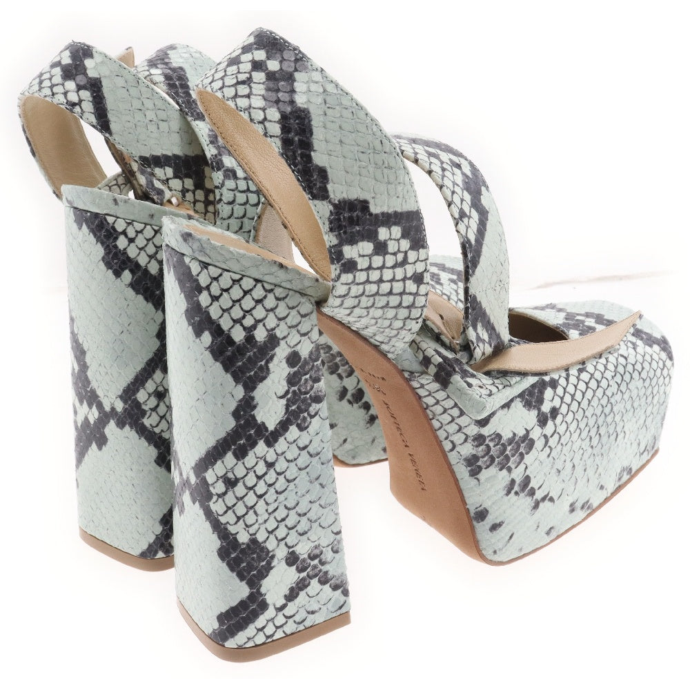 BOTTEGA VENETA(ボッテガヴェネタ) パイソン柄 レザーパンプス レディース ミントグリーン 690006