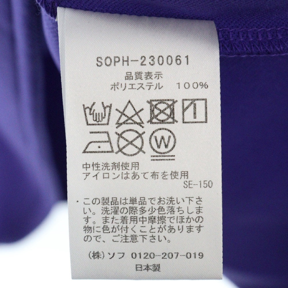 SOPHNET.(ソフネット) 23SS POCKET BAGGY TEE SOPH-230061 ポケットバギーTシャツ 半袖 パープル