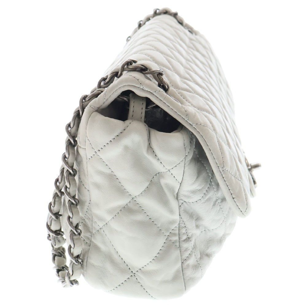 CHANEL(シャネル) マトラッセ チェーンショルダー ラムスキンバッグ レディース グレー