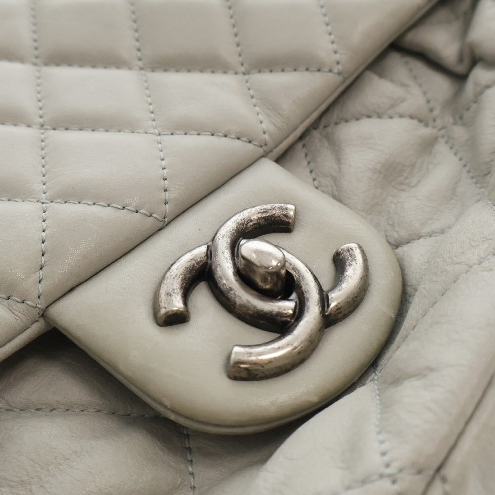CHANEL(シャネル) マトラッセ チェーンショルダー ラムスキンバッグ レディース グレー