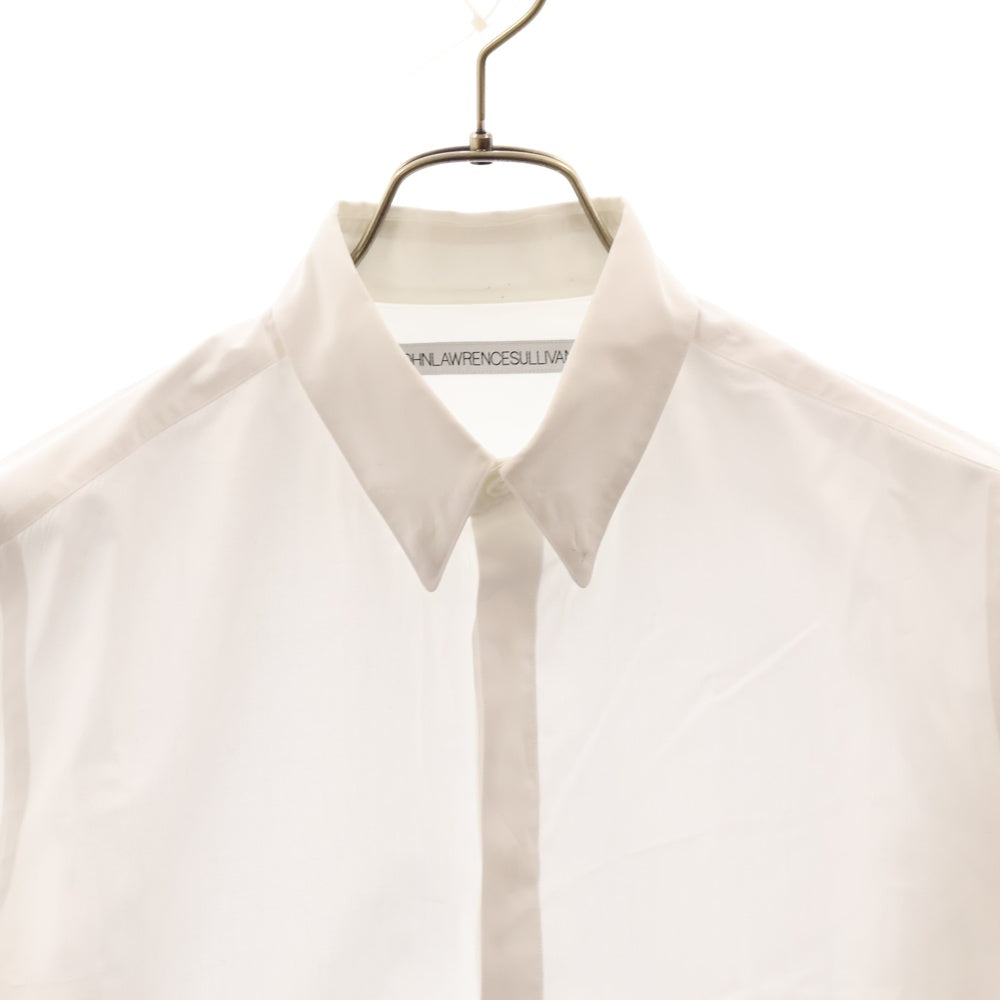JOHN LAWRENCE SULLIVAN(ジョンローレンスサリバン) Broadcloth button down shirt ブロードボタンダウン 長袖シャツ ホワイト JLS-03-03