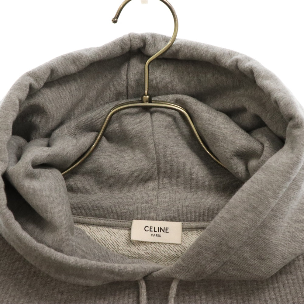CELINE(セリーヌ) 21SS Loose Cotton Sweatshirt With Studs 2Y309052H スタッズルーズコットンスウェットシャツ プルオーバーパーカー フーディ グレー