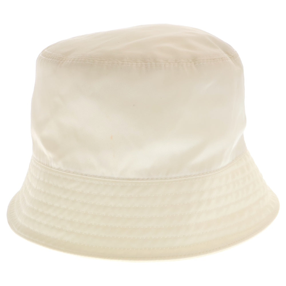 PRADA(プラダ) RENYLON BUCKET HAT トライアングルロゴ ナイロン バケットハット 帽子 2HC137 2DMI ホワイト