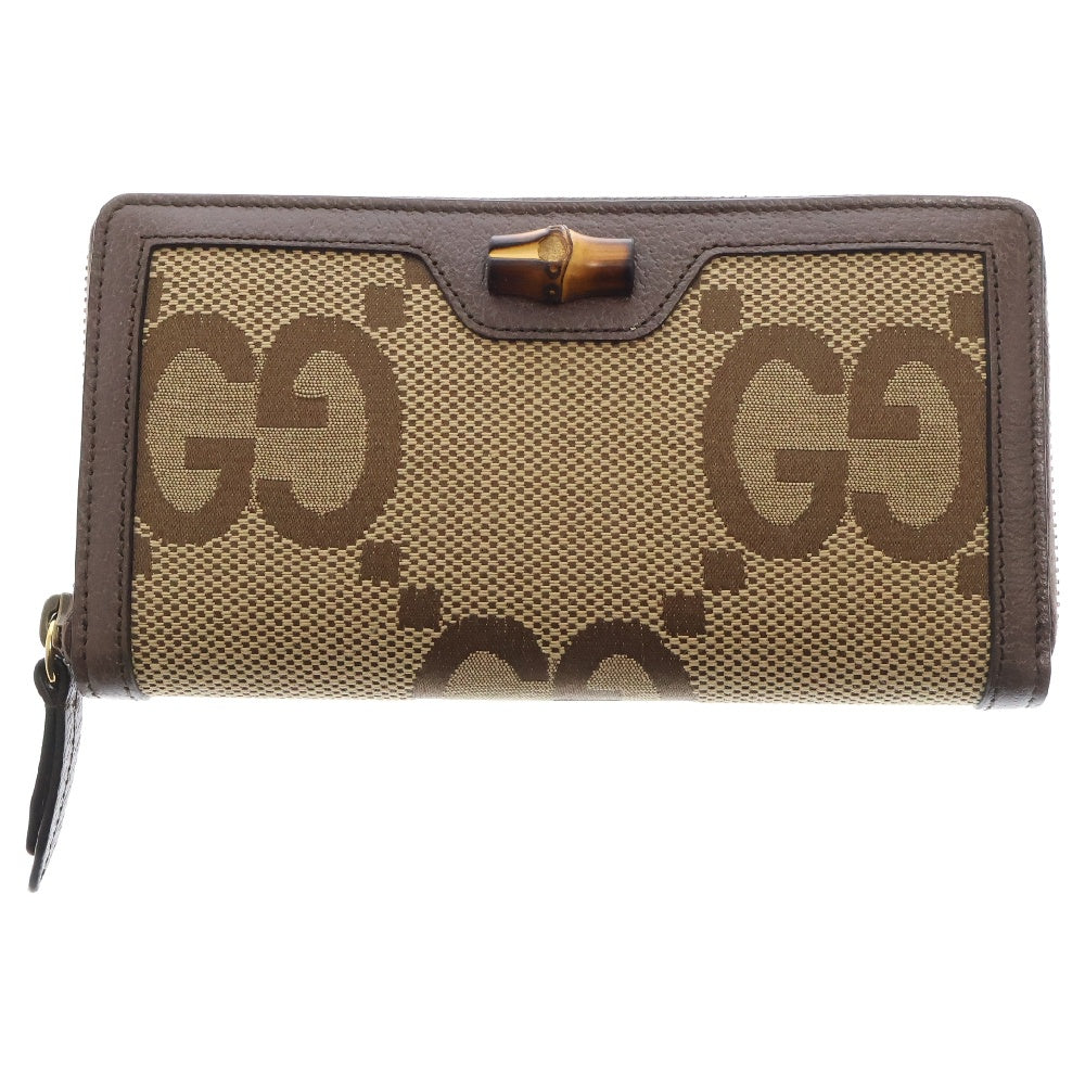 GUCCI(グッチ) ジャンボGG バンブー ロングウォレット 長財布 ブラウン 658634