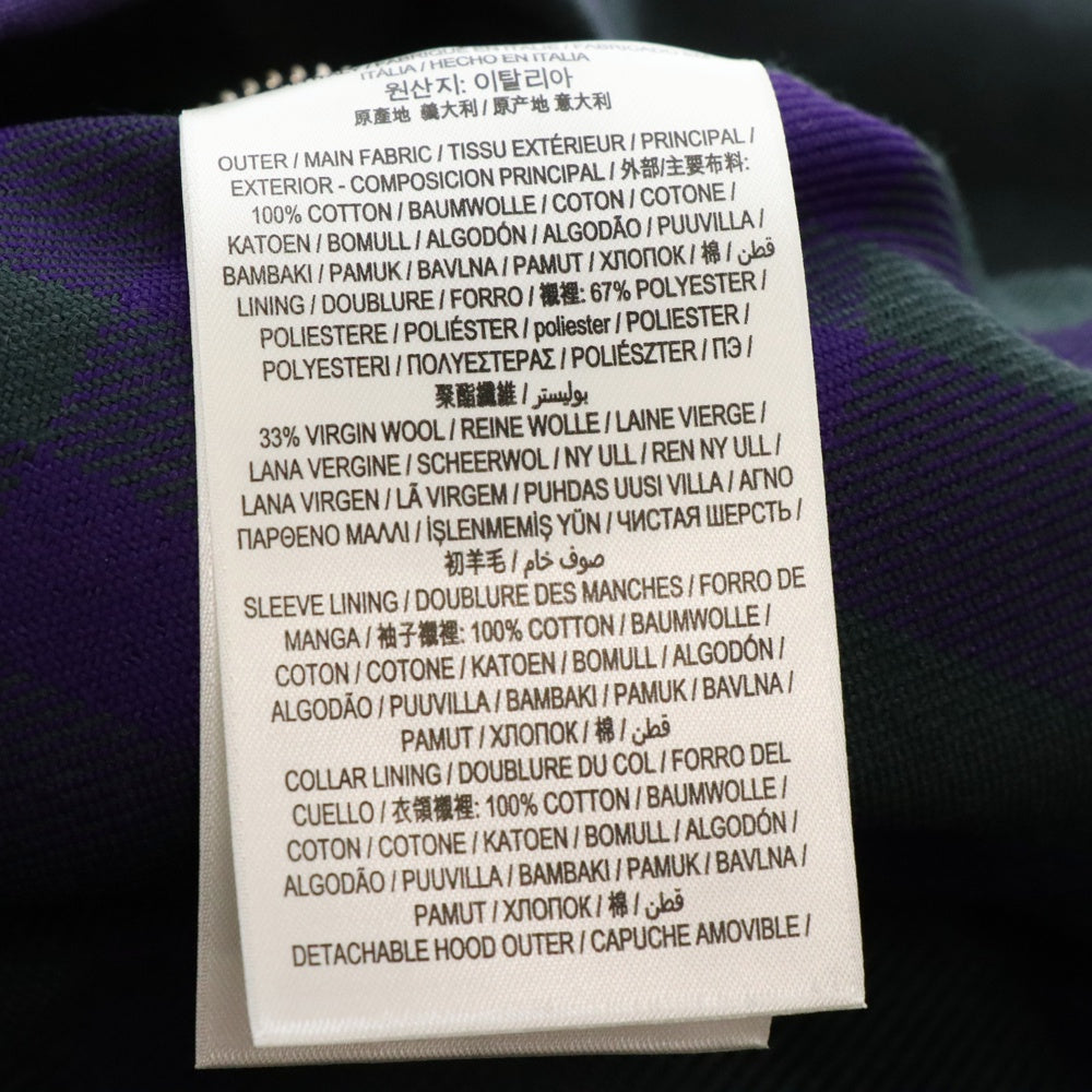BURBERRY(バーバリー) ローズプリントフーデットジップアップジャケット パープル/ブラック 8076688
