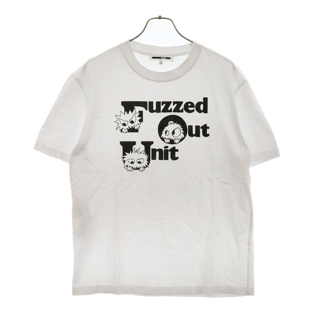 McQ(マックキュー) フロントロゴプリント 半袖Tシャツ ホワイト 291571 ROR06