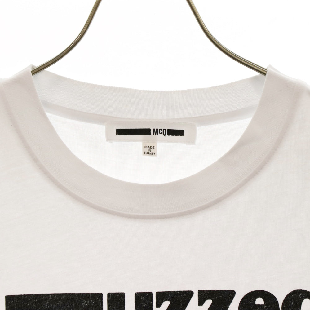 McQ(マックキュー) フロントロゴプリント 半袖Tシャツ ホワイト 291571 ROR06