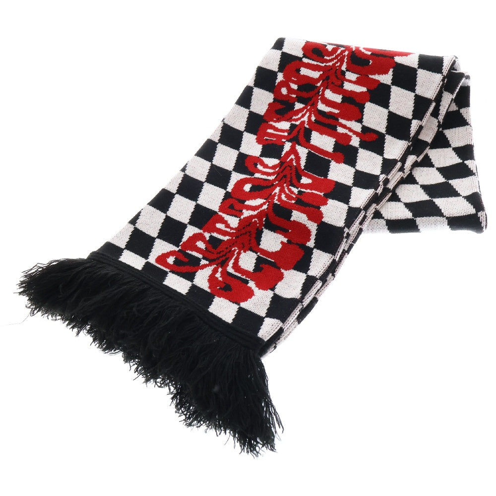 OFF-WHITE(オフホワイト) Checker Leaf Scarf チェッカーフラッグマフラー スカーフ OMMA001F174071429920