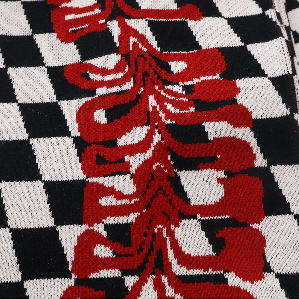 OFF-WHITE(オフホワイト) Checker Leaf Scarf チェッカーフラッグマフラー スカーフ OMMA001F174071429920