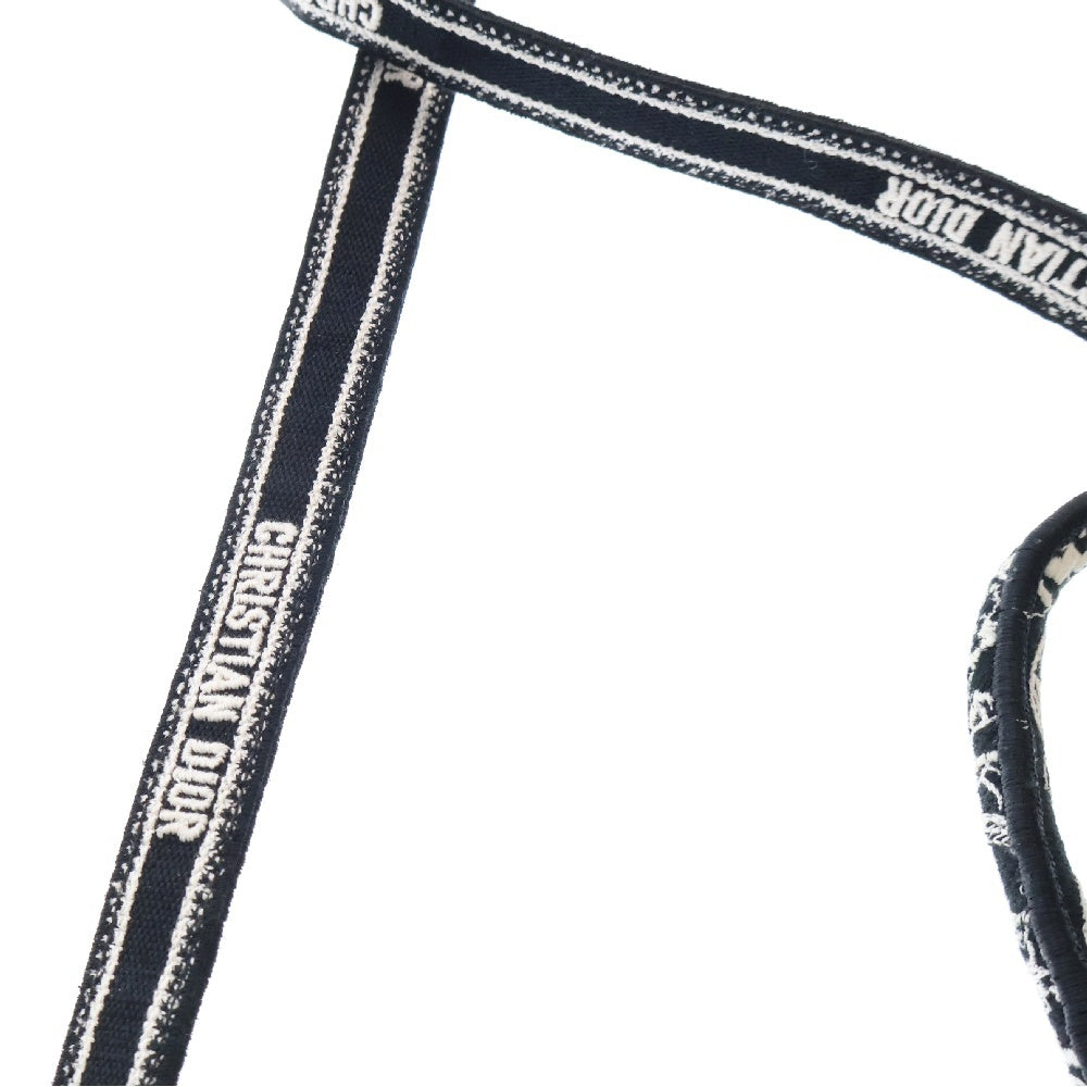 DIOR(ディオール) Book Tote ブックトートミニ バーティカルバッグ 2WAYショルダーバッグ キャンバスハンドバッグ ネイビー