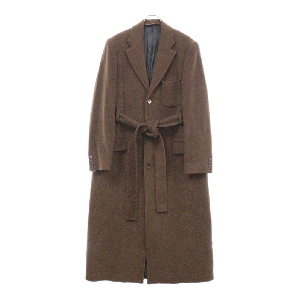 Acne Studios(アクネ ストゥディオズ) Wool Coat FN-MN-OUTW000668 シングルブレスト ウールチェスターコート ロングジャケット ブラウン