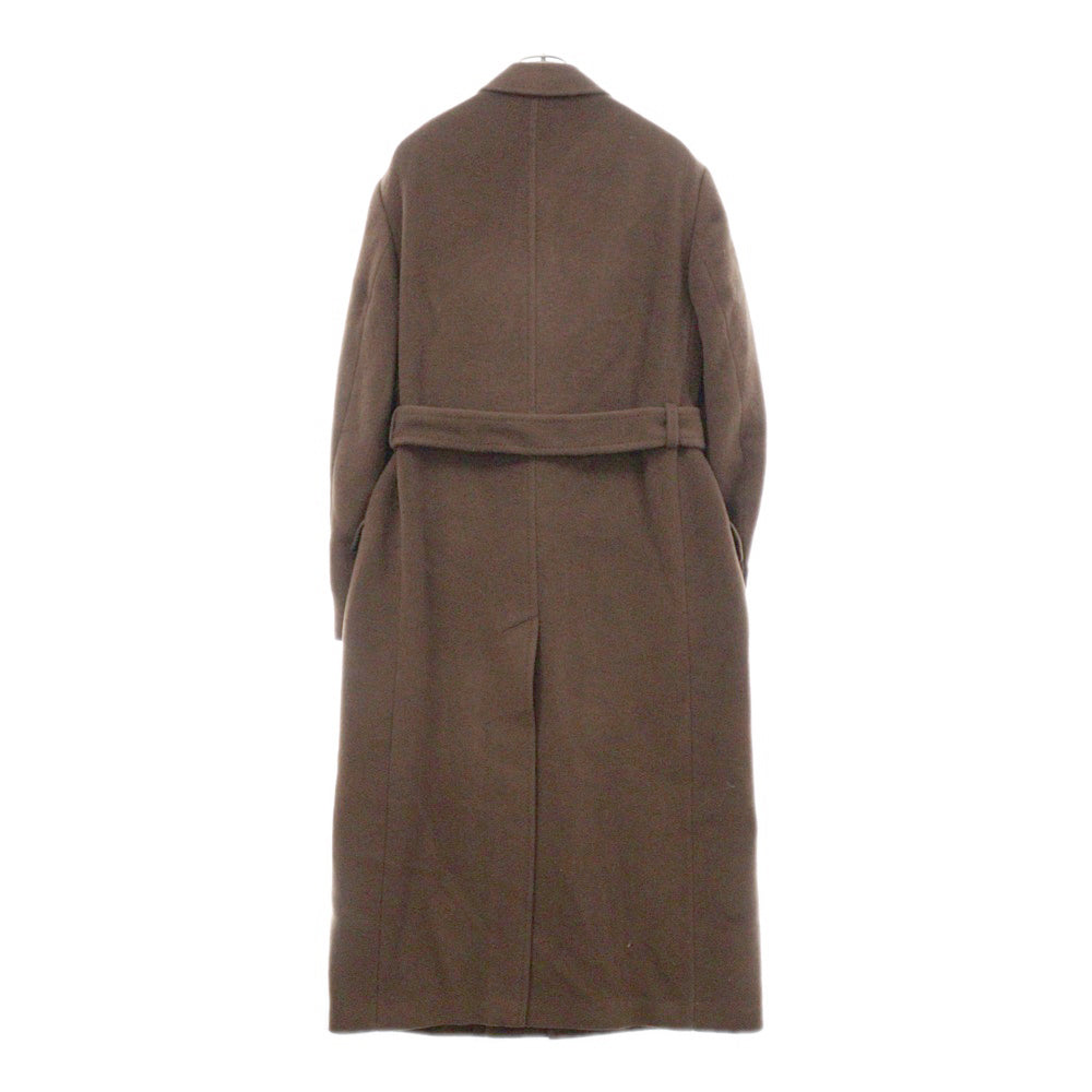 Acne Studios(アクネ ストゥディオズ) Wool Coat FN-MN-OUTW000668 シングルブレスト ウールチェスターコート ロングジャケット ブラウン