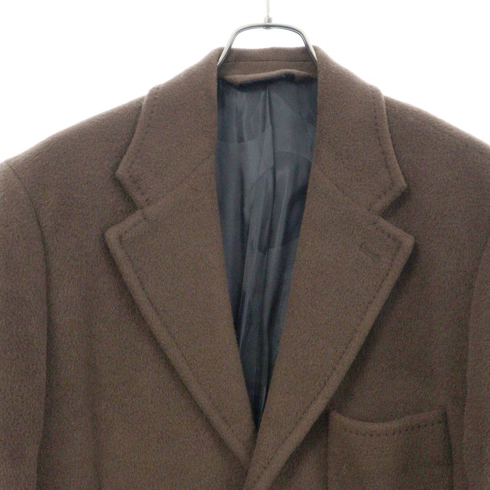 Acne Studios(アクネ ストゥディオズ) Wool Coat FN-MN-OUTW000668 シングルブレスト ウールチェスターコート ロングジャケット ブラウン