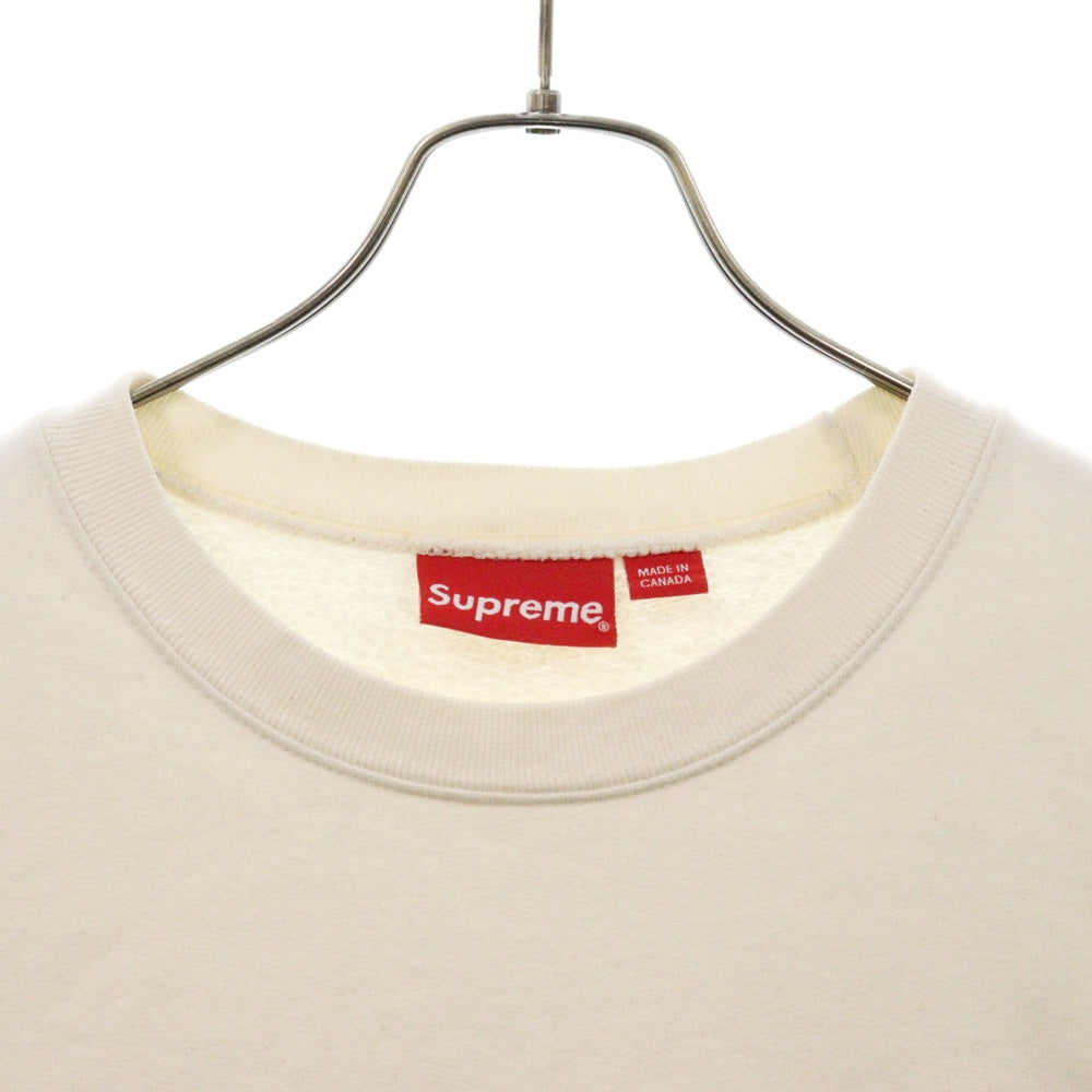 SUPREME(シュプリーム) 20SS Cutout Logo Crewneck カットアウト ロゴ クルーネック スウェット トレーナー ナチュラル
