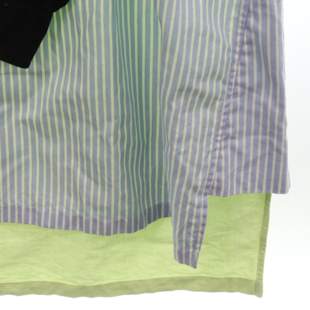 PRADA(プラダ) 20SS Cotton L/S Shirts UCN275 S201 マルチデザイン ストライプ 長袖シャツ マルチ
