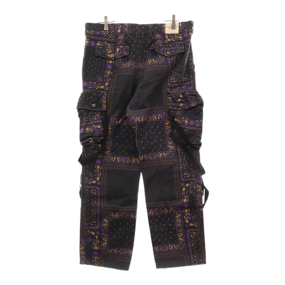 ROGIC(ロジック) Paisley Bontage Pants NB-002 NUBIAN限定 ペイズリー柄 カーゴパンツ パープル