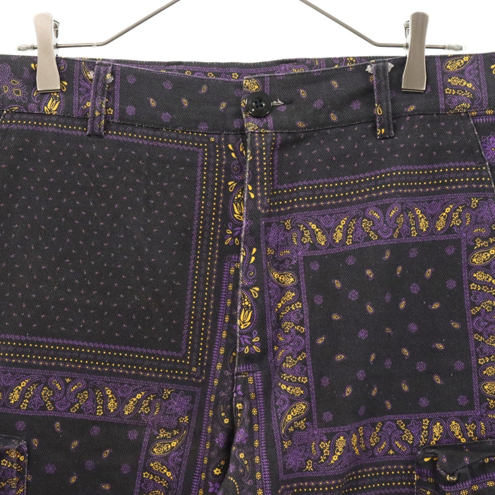 ROGIC(ロジック) Paisley Bontage Pants NB-002 NUBIAN限定 ペイズリー柄 カーゴパンツ パープル