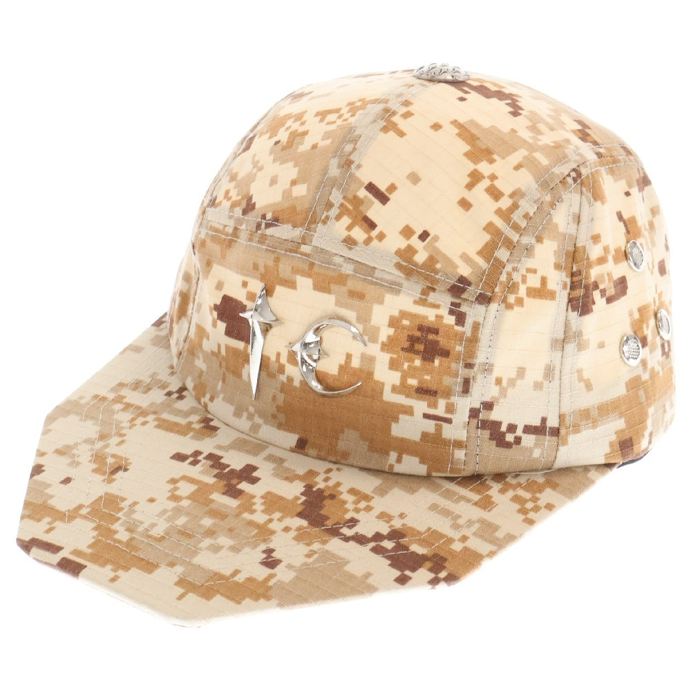 THUG CLUB(サグクラブ) 24AW TC ARMY CAP TC24AC2103 アーミーキャップ カモフラ総柄帽子 ブラウン