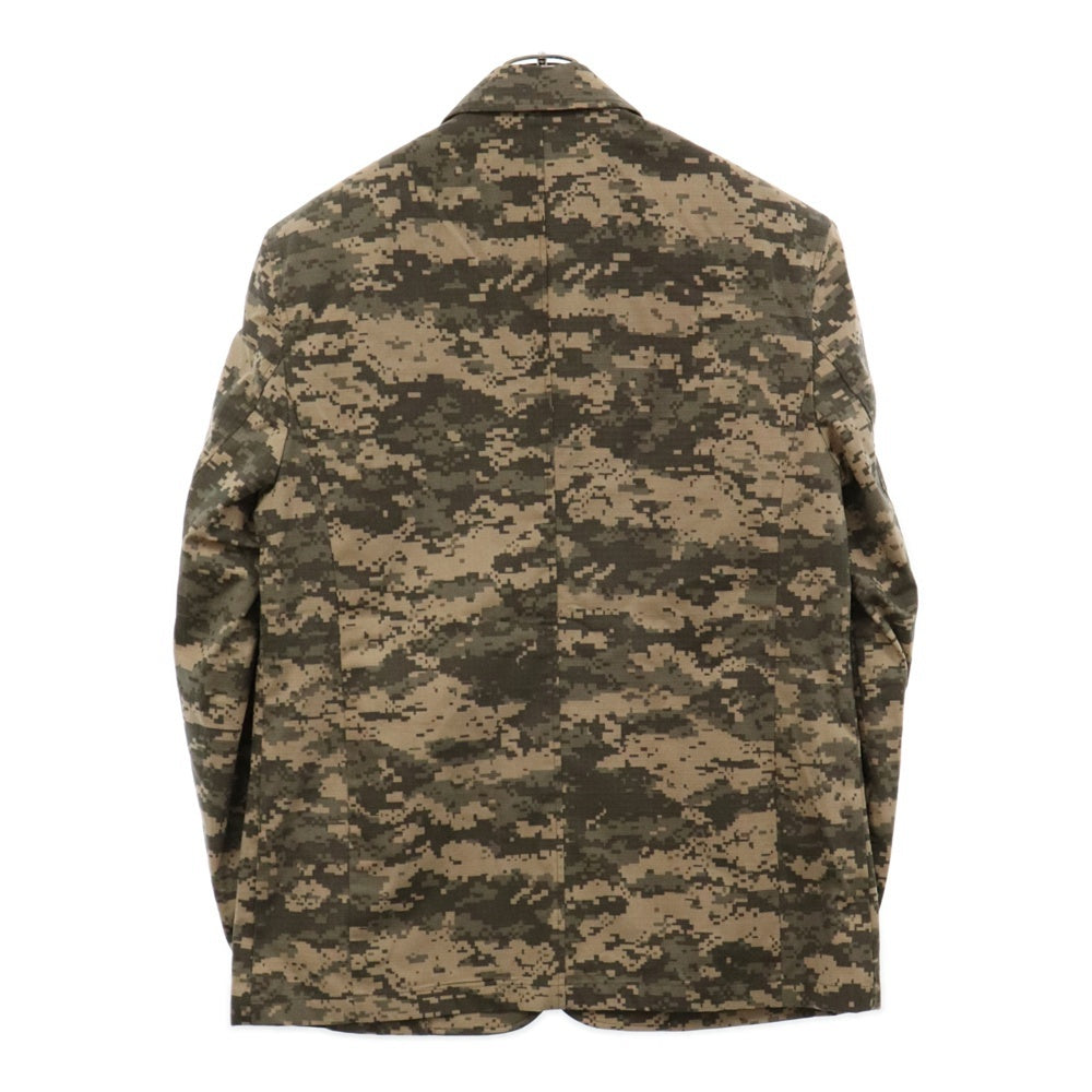 THUG CLUB(サグクラブ) 24AW TC ARMY BLAZER TC24JK2902 アーミーブレザー カモフラ総柄テーラードジャケット カーキ