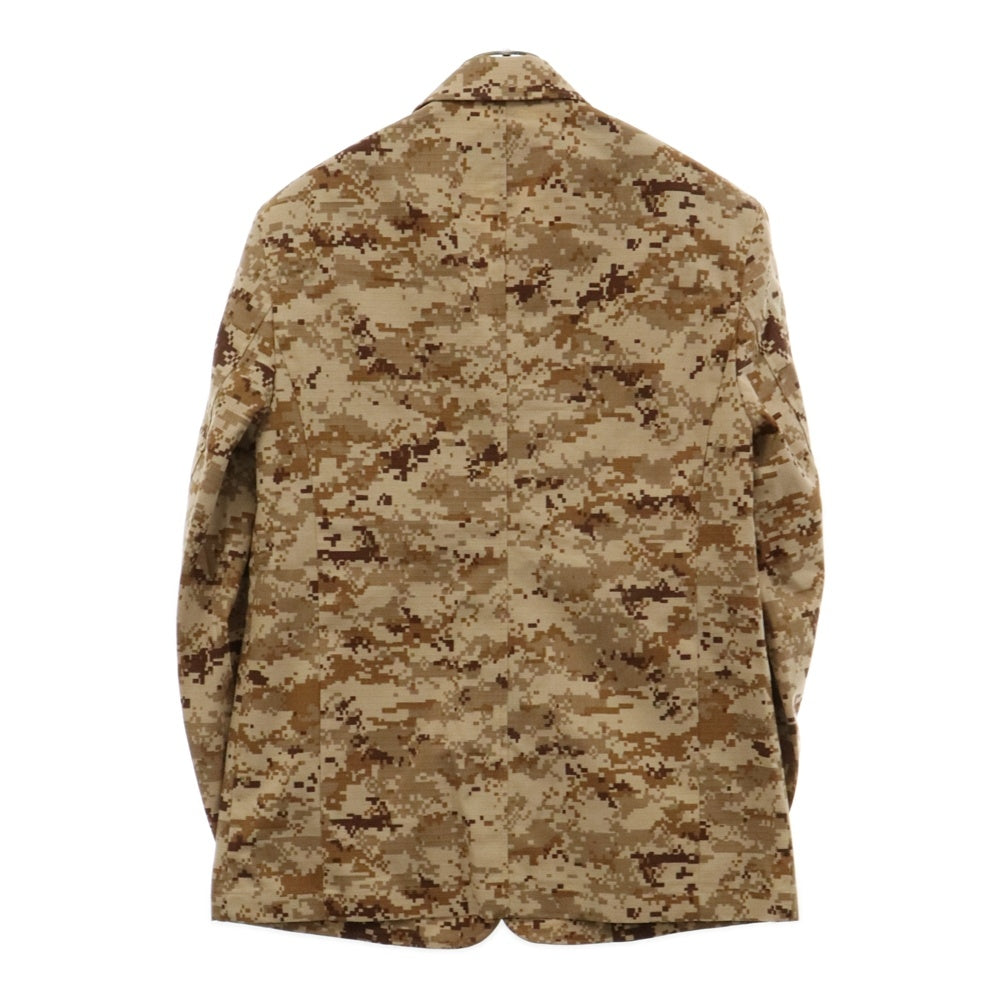 THUG CLUB(サグクラブ) 24AW TC ARMY BLAZER TC24JK2903 アーミーブレザー カモフラ総柄テーラードジャケット ブラウン