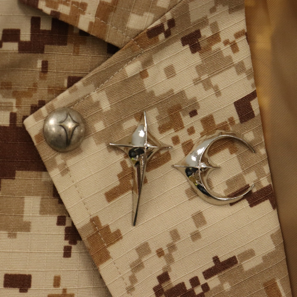 THUG CLUB(サグクラブ) 24AW TC ARMY BLAZER TC24JK2903 アーミーブレザー カモフラ総柄テーラードジャケット ブラウン