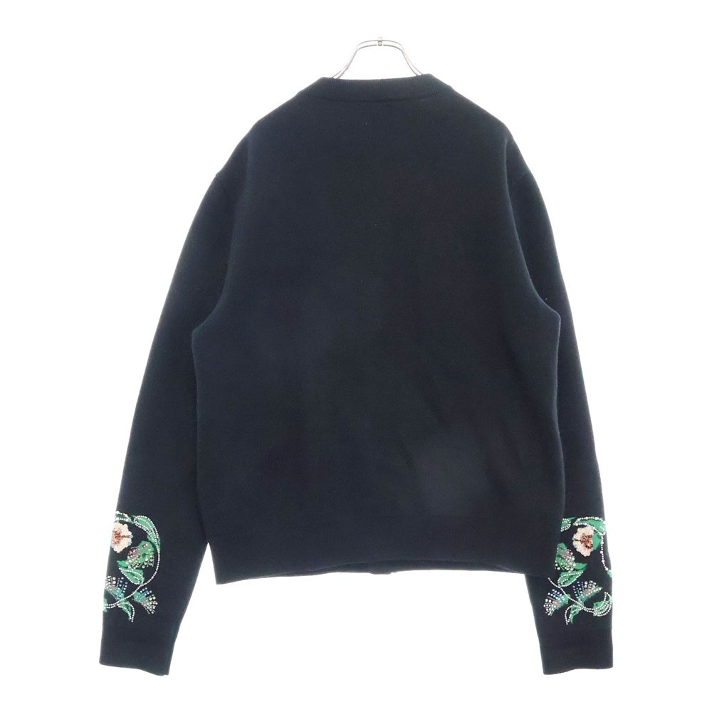 LOUIS VUITTON(ルイヴィトン) 24AW Embroidered Merino Wool Cardigan 刺繍入りエンブロイダードメリノウールカーディガン ブラック RM242M ZLL HRN85W