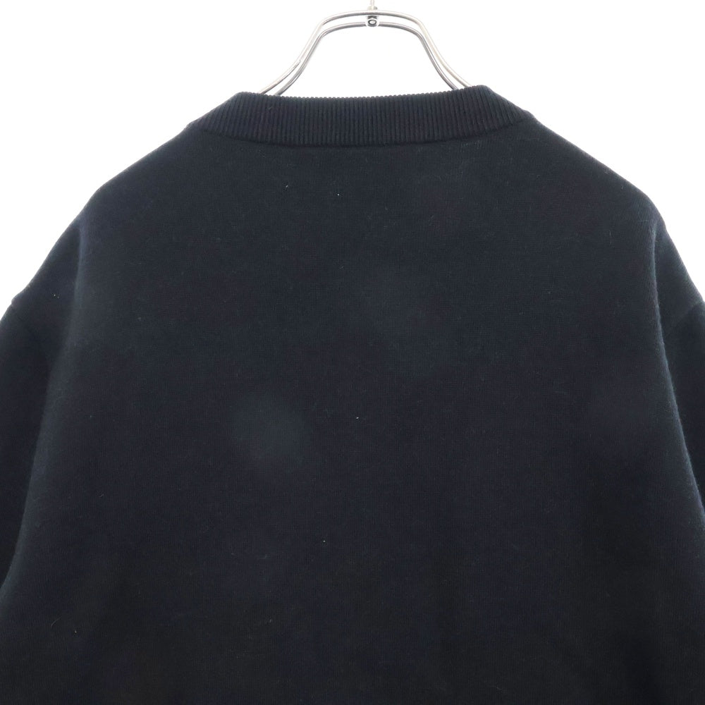 LOUIS VUITTON(ルイヴィトン) 24AW Embroidered Merino Wool Cardigan 刺繍入りエンブロイダードメリノウールカーディガン ブラック RM242M ZLL HRN85W