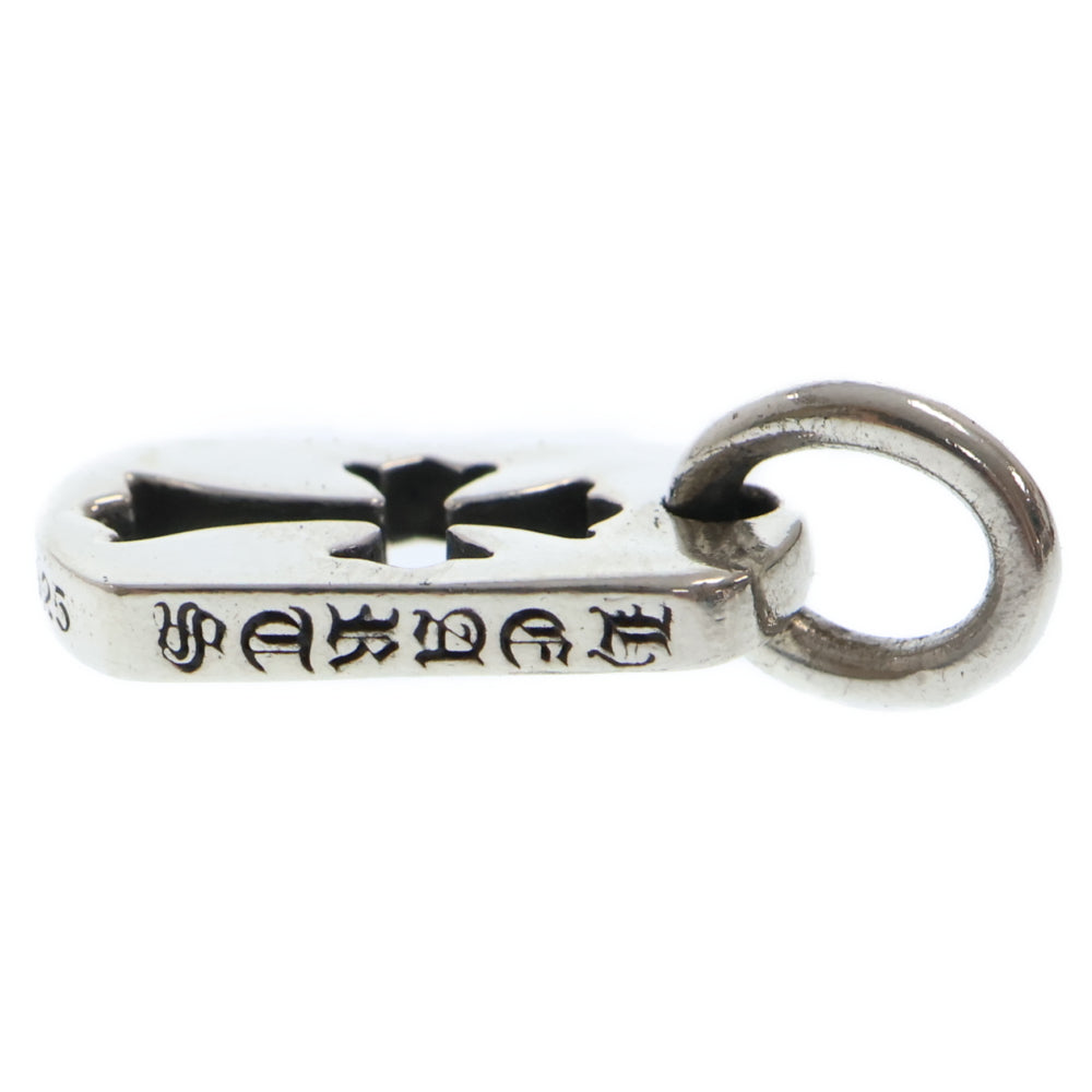 CHROME HEARTS(クロムハーツ) DT TNY CO CRS タイニーカットアウトクロスドッグタグ チャーム ペンダントトップ シルバー