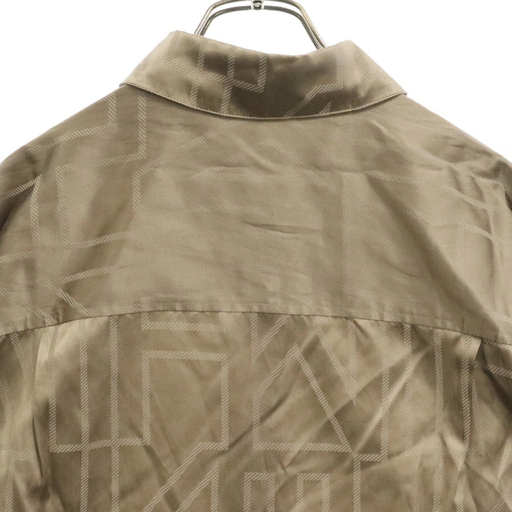 KITH(キス) シルク混 総柄 長袖シャツ ベージュ 24-050-061-0005 レディース
