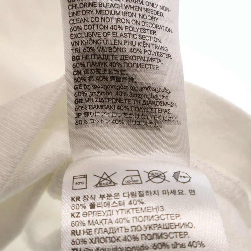 eytys(エイティーズ) ×H&M エイチアンドエム コットンブレンドTシャツ ホワイト/ブルー CA42271