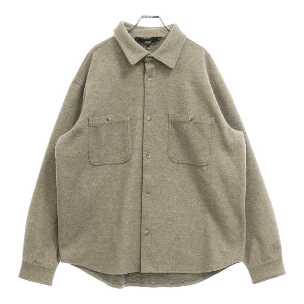 KITH(キス) Boiled Wool Warden Overshirt ウール オーバー シャツ ジャケット グレー