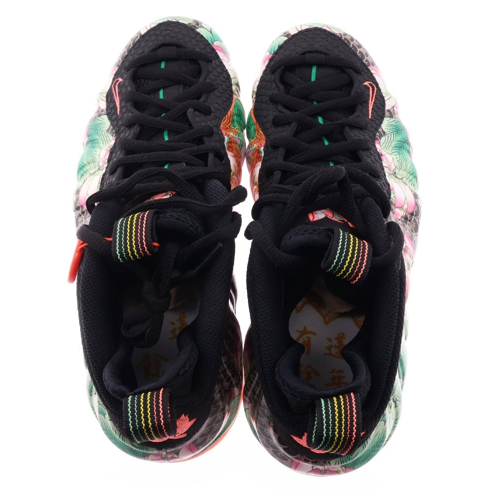 NIKE(ナイキ) AIR FOAMPOSITE ONE YOTS QS エア フォームポジット 天津 ローカットスニーカー ブラック US9/27cm 744307-001