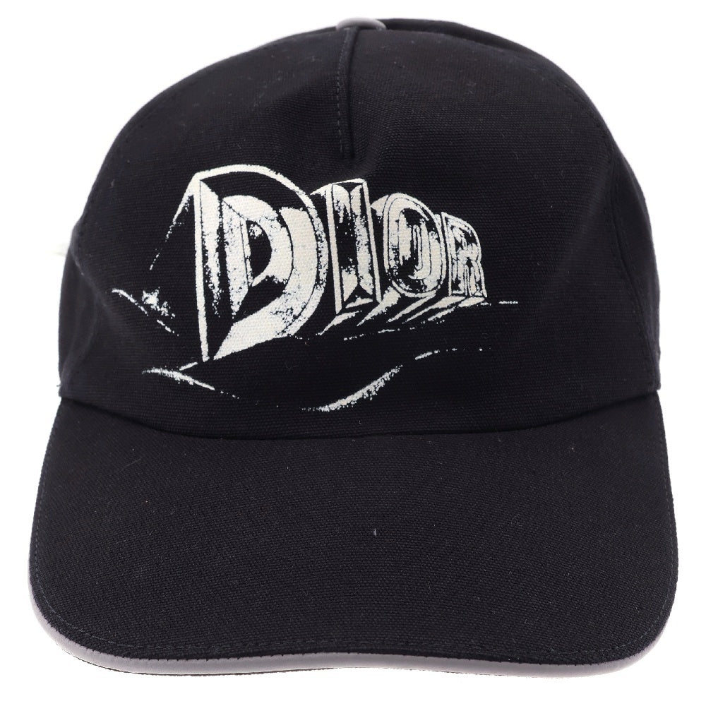 DIOR(ディオール) ASTERODIOR ベースボールキャップ ロゴ プリント 帽子 ブラック 243C904I4511
