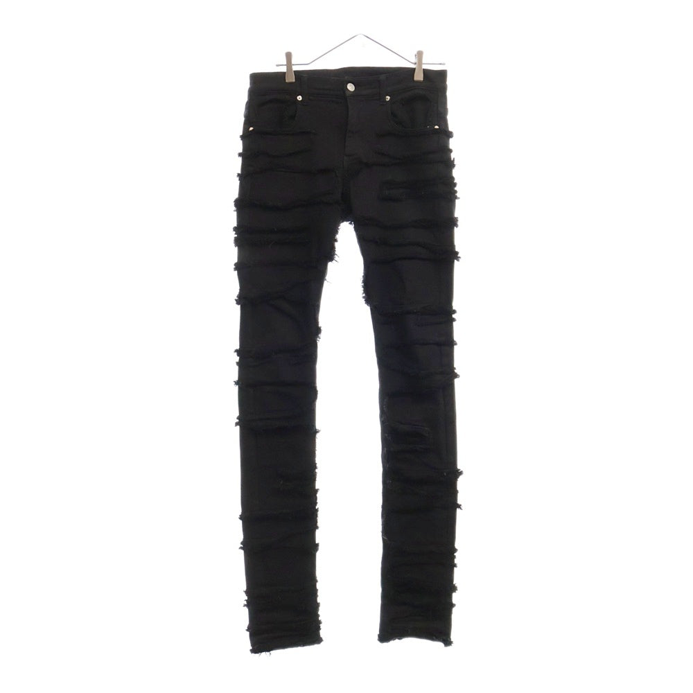 1017 ALYX 9SM(アリクス) ダメージ加工 スキニーフィット デニムパンツ ジーンズ ブラック