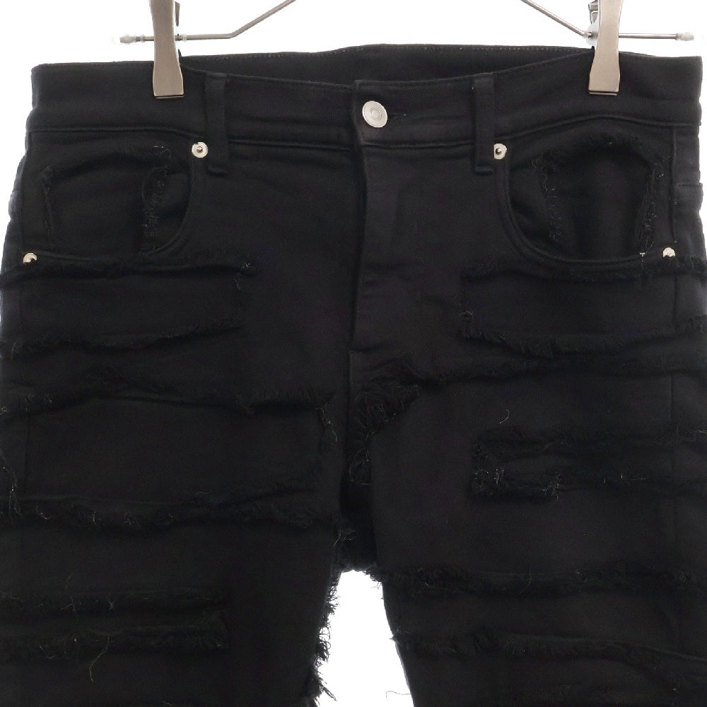1017 ALYX 9SM(アリクス) ダメージ加工 スキニーフィット デニムパンツ ジーンズ ブラック