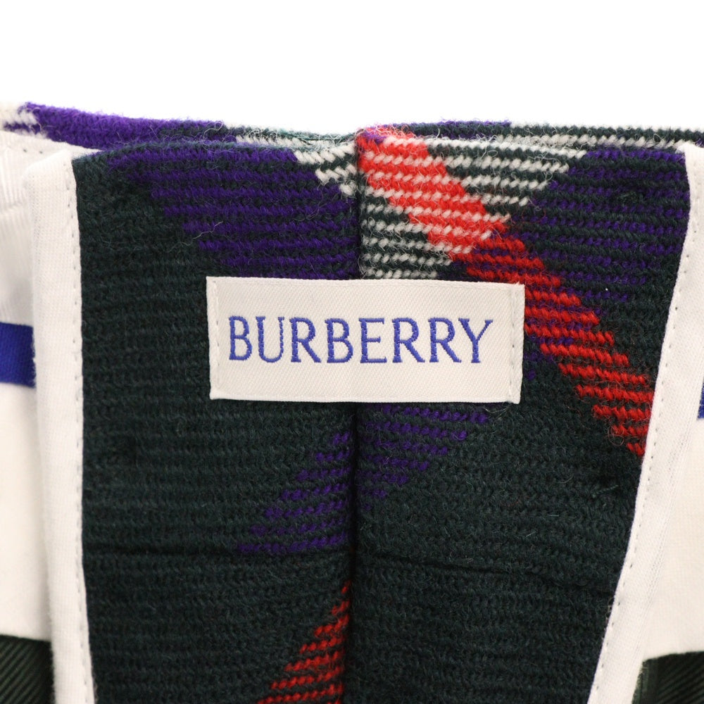 BURBERRY(バーバリー) 24SS チェックトラウザーロングパンツ グリーン 8079159
