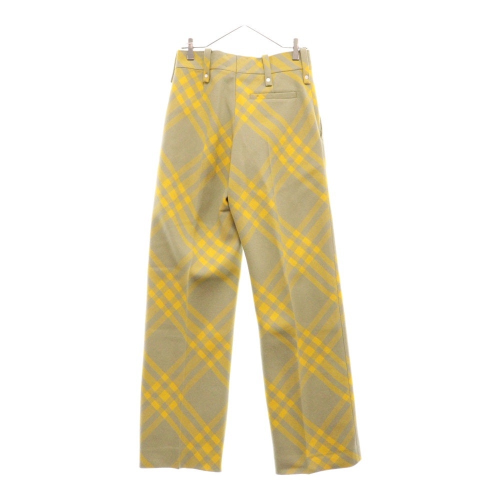 BURBERRY(バーバリー) 24SS チェックトラウザーロングパンツ イエロー 8079153