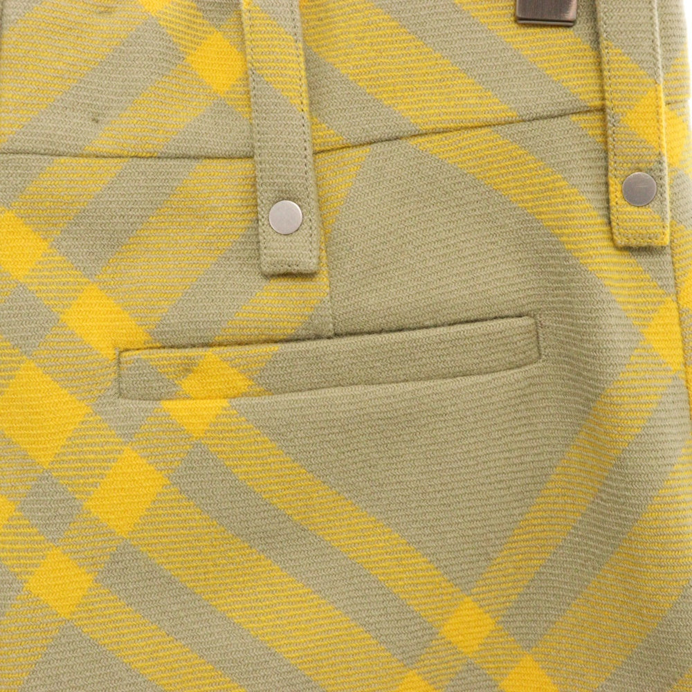 BURBERRY(バーバリー) 24SS チェックトラウザーロングパンツ イエロー 8079153