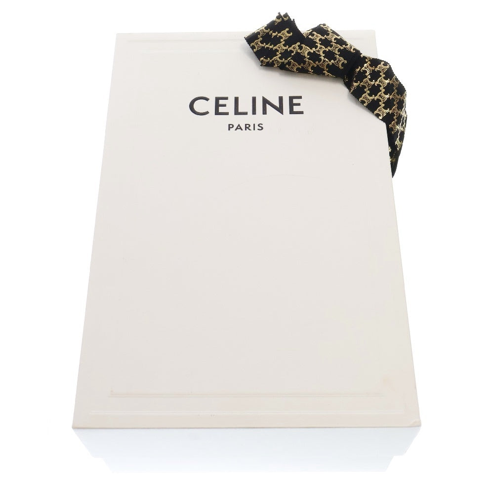 CELINE(セリーヌ) トリオンフパッチ スカーフ シームレスカシミアマフラー ブラック 2AZ0A384D.38NO