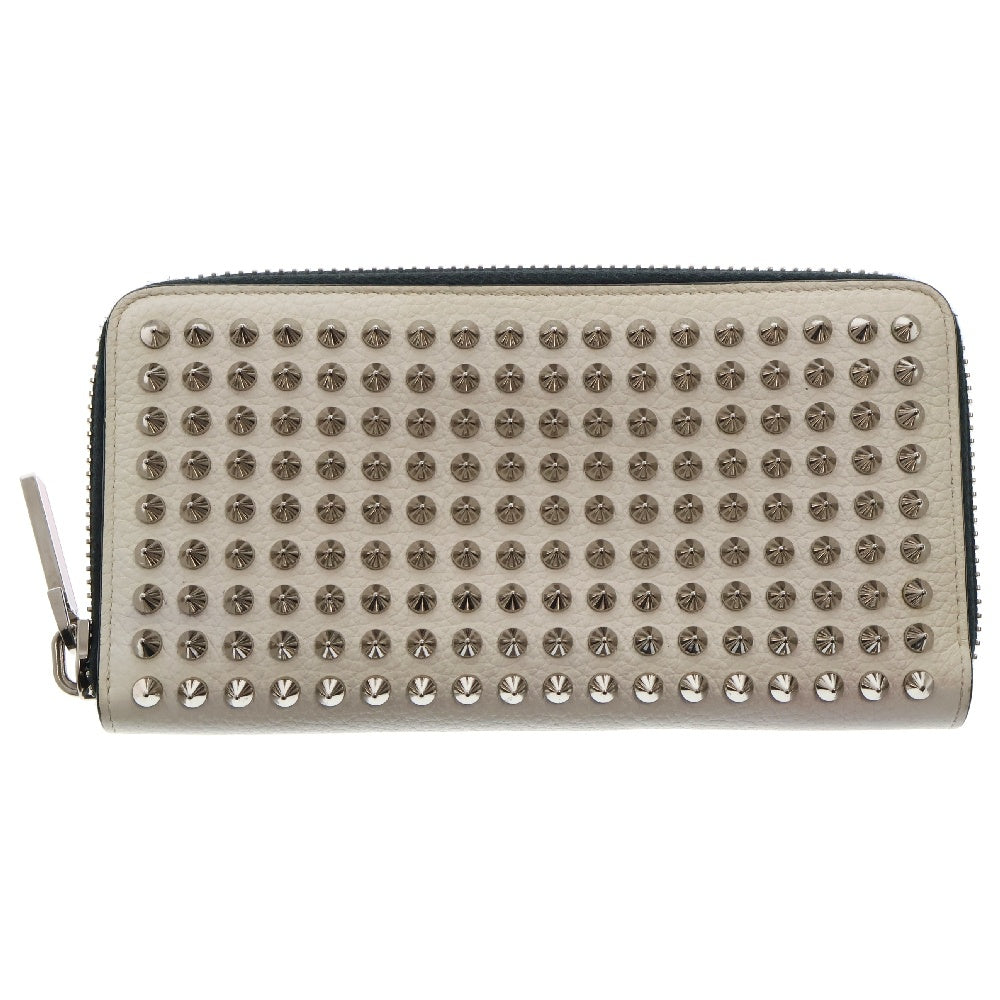 CHRISTIAN LOUBOUTIN(クリスチャンルブタン) PANETTONE WALLET カーフレザー ロングウォレット 長財布 ホワイト 1165044W167