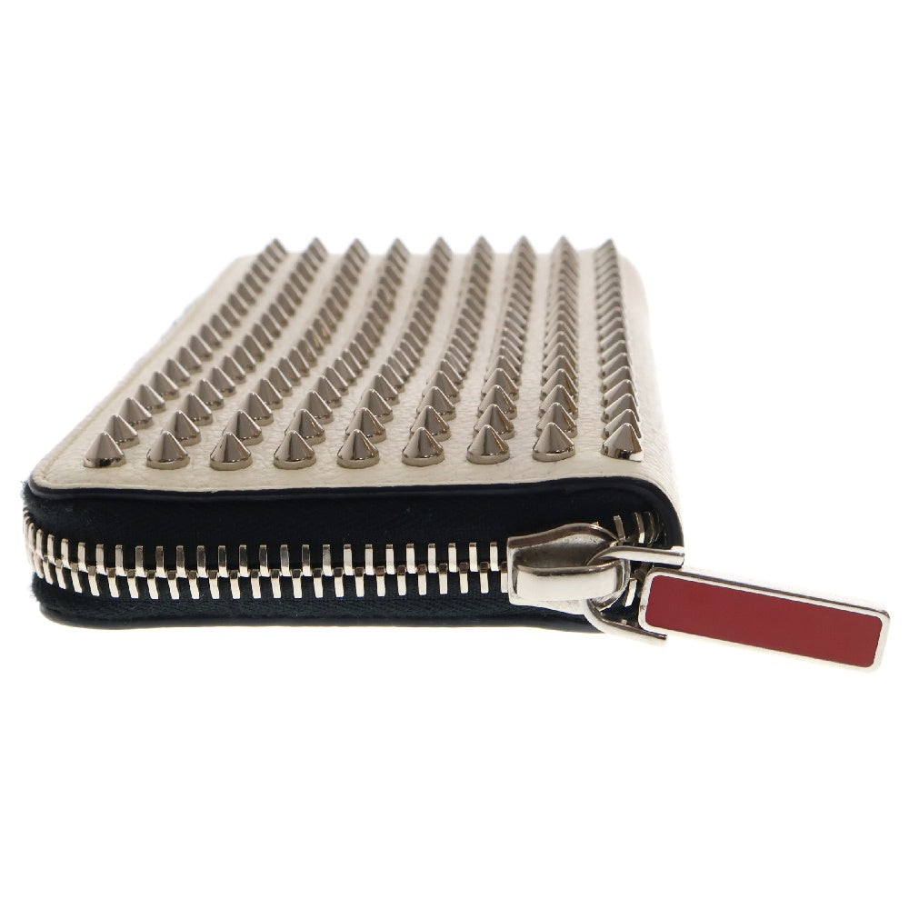 CHRISTIAN LOUBOUTIN(クリスチャンルブタン) PANETTONE WALLET カーフレザー ロングウォレット 長財布 ホワイト 1165044W167