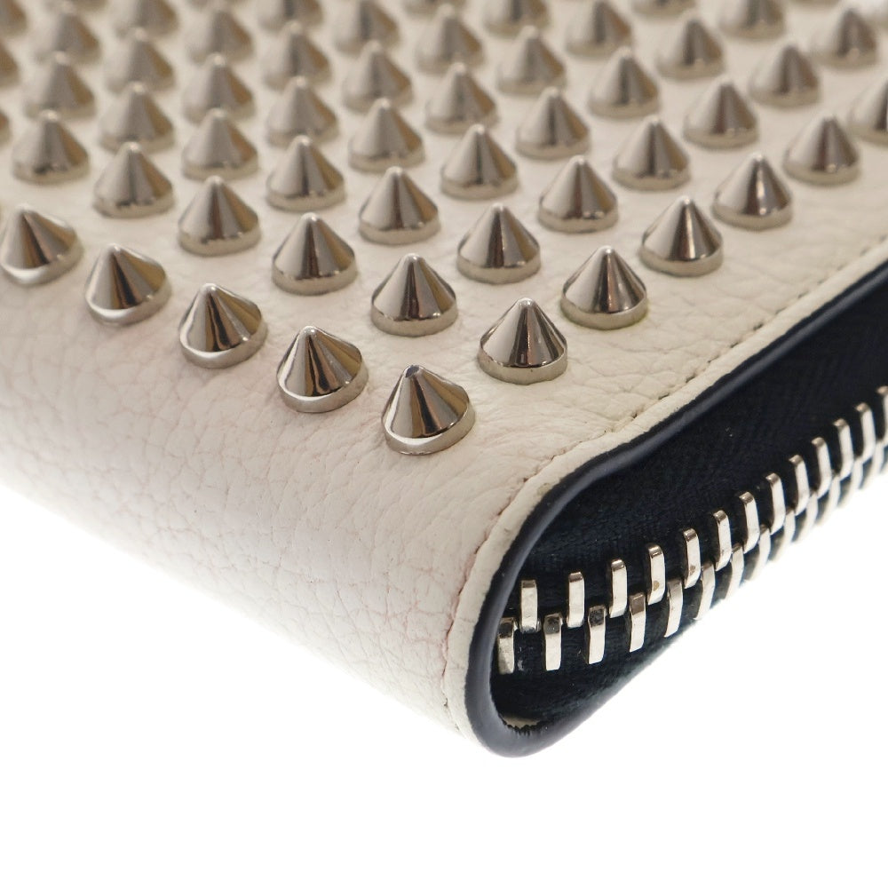 CHRISTIAN LOUBOUTIN(クリスチャンルブタン) PANETTONE WALLET カーフレザー ロングウォレット 長財布 ホワイト 1165044W167