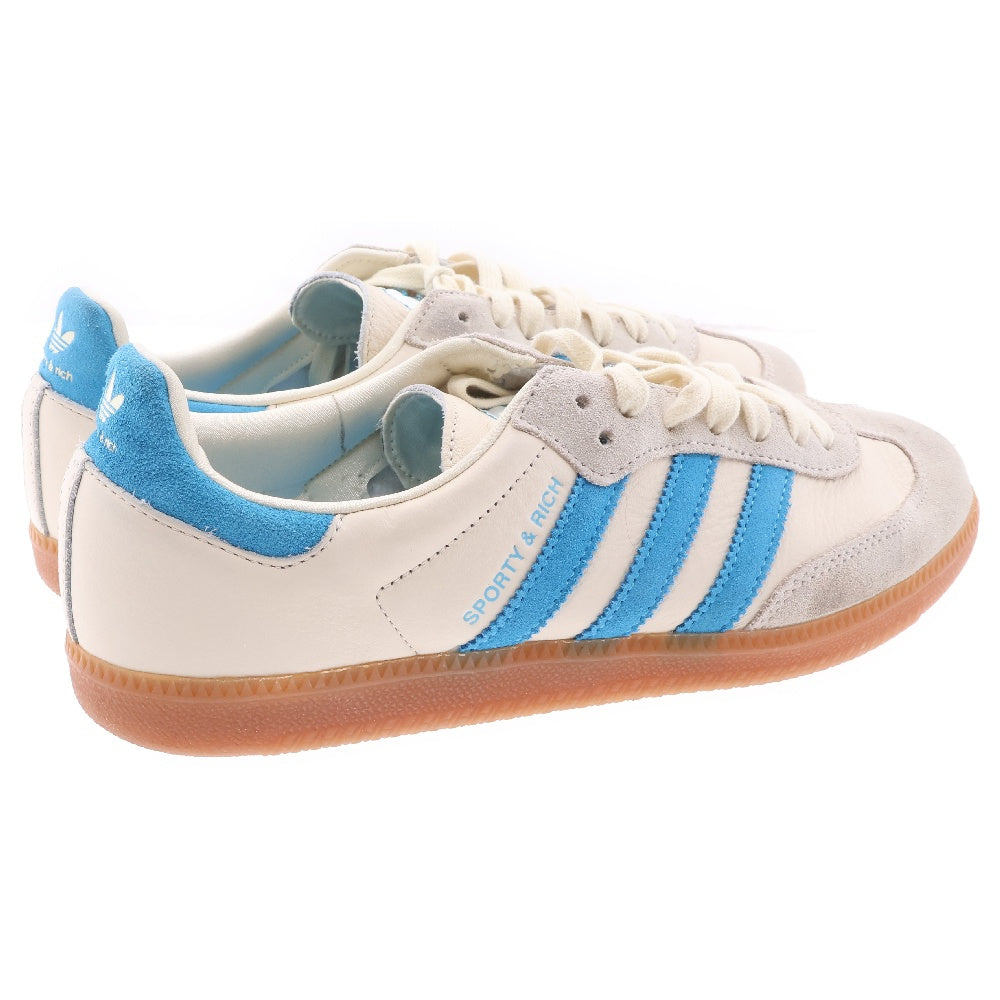 adidas(アディダス) × SPORTY & RICH SAMBA OG × スポーティ&リッチ サンバ OG ローカットスニーカー US9.5/27.5cm IE7096 ホワイト/ブルー
